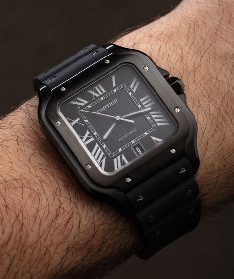 santos cartier black|cartier santos black price.